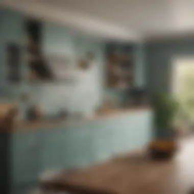 Inviting Aesthetics through Color Choices Charming color palette that enhances warmth in a modern kitchen
