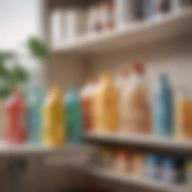 Choosing the Right Detergents for Bright Fabrics A selection of detergents suited for light-colored fabrics displayed on a shelf