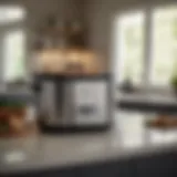 Stylish wolf gourmet crock pot in a modern kitchen setting